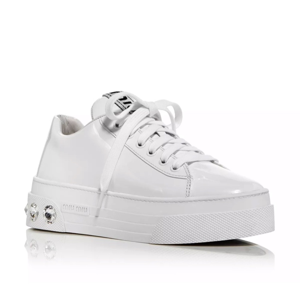 Miu Miu crystal skate sneakers